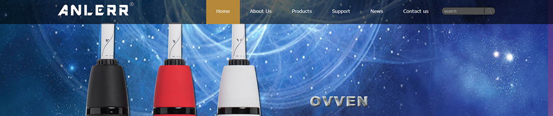 ANLERR网站设计图 k8凯发网络网站案例