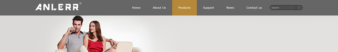 ANLERR网站设计图 k8凯发网络网站案例